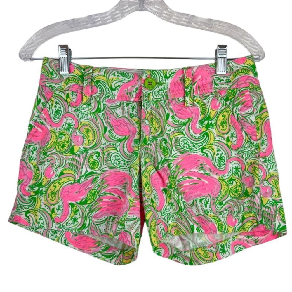 LILLY PULITZER Preppy Resort White Hot Wings Callahan‎ Bermuda Short Size 00